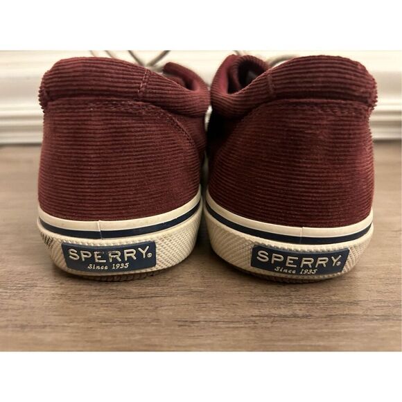 Sperry corduroy sneakers men's 12 dark brown color - Picture 4 of 9